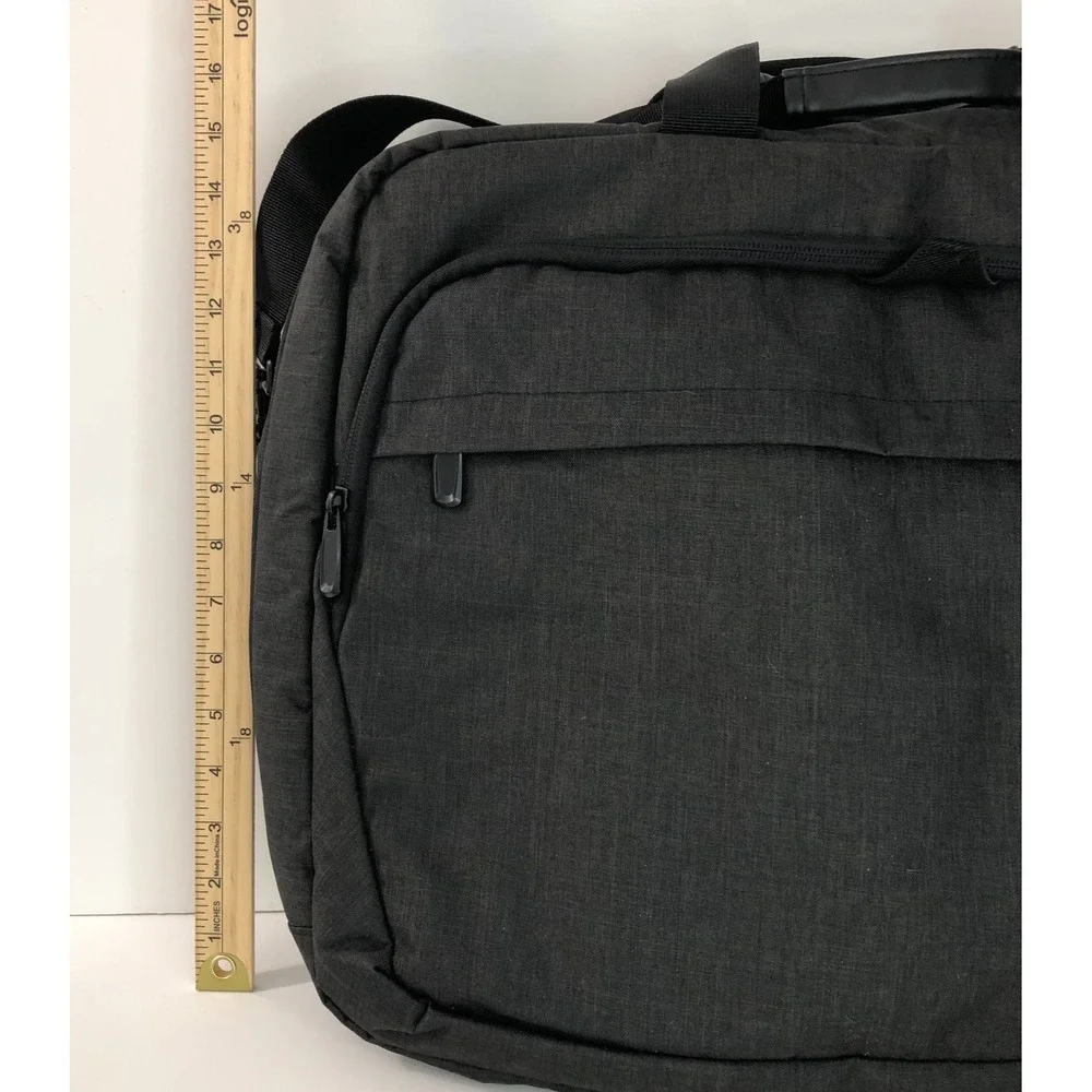 Bagsmart Laptop Briefcase Messenger Shoulder‎ Digi Smart Bag Expandable Gray NWT